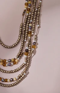 beaded statement necklace