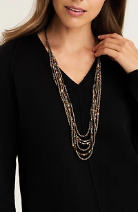 beaded statement necklace