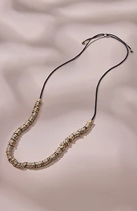 multi-metal adjustable necklace