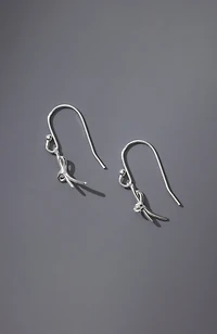 sterling silver bow earrings