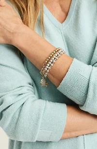 mixed-metals charm bracelet