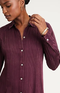 pure jill lava-dyed shirtdress