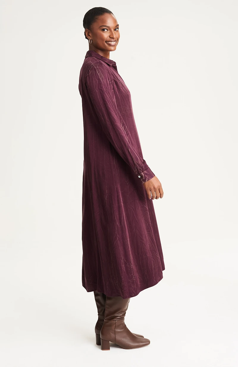 pure jill lava-dyed shirtdress