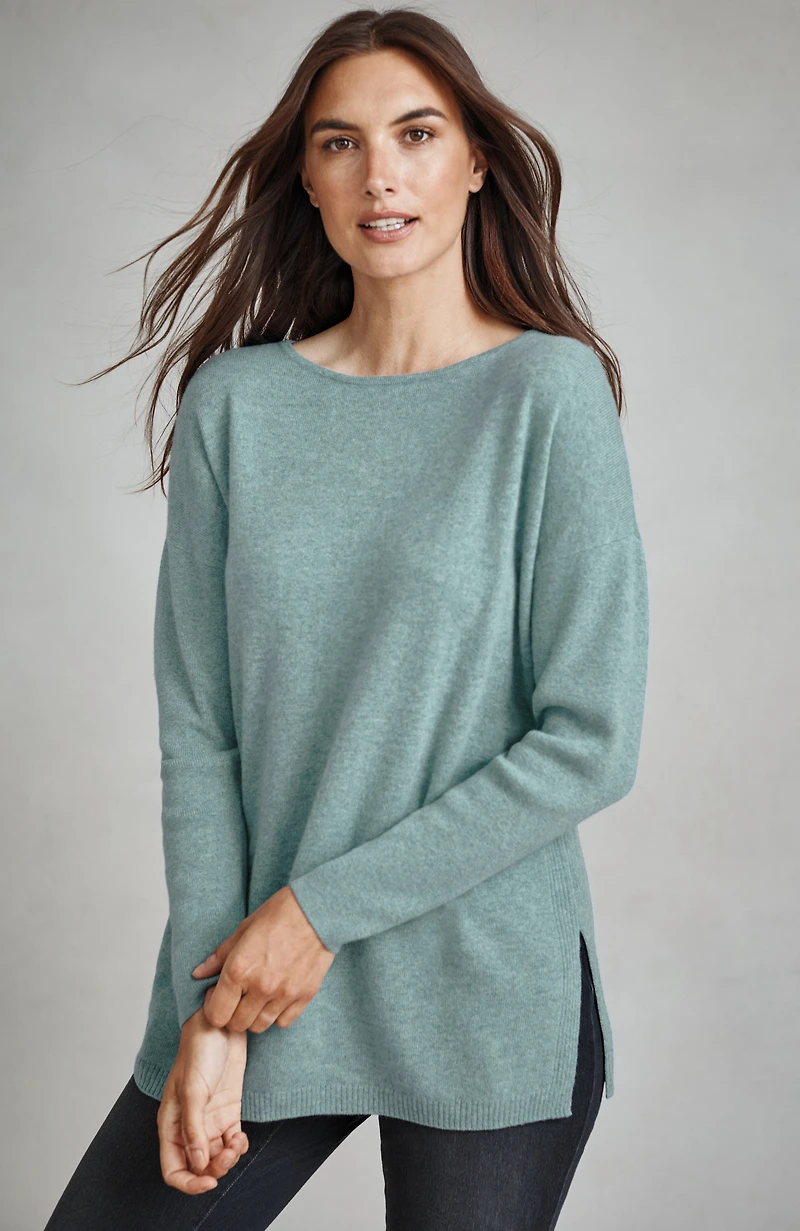 pure jill recycled-cashmere pullover sweater