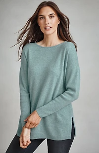 pure jill recycled-cashmere pullover sweater