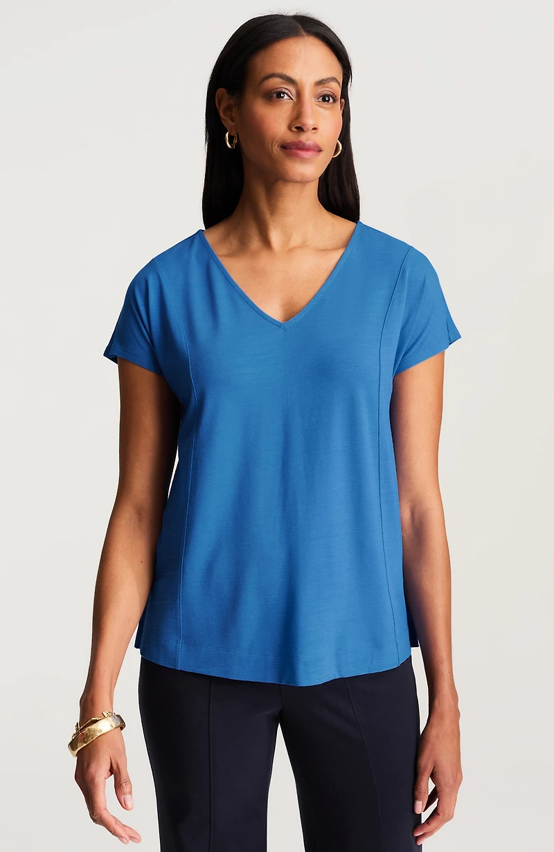 wearever slub-knit a-line tee