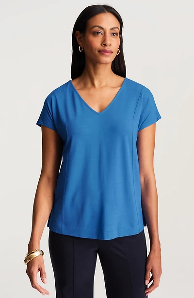 wearever slub-knit a-line tee