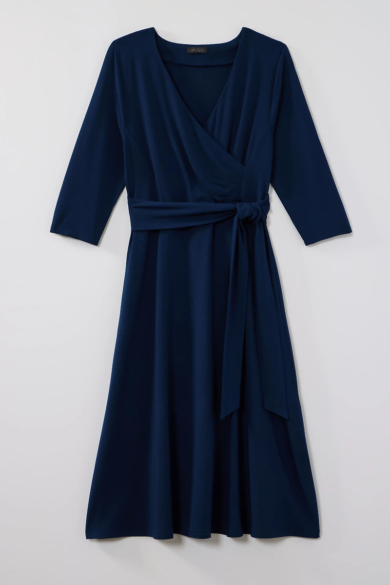 wearever wrap-style v-neck dress