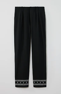 wearever embroidered knit pants