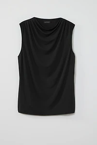 wearever draped-neck top