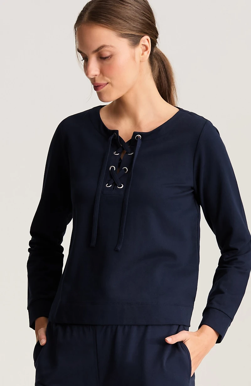 fit french terry sweatshirt