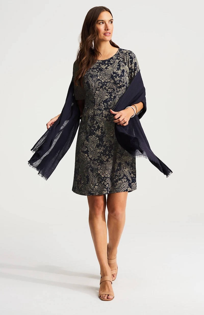 dart-waist knit dress