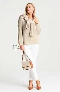 striped textured sweater