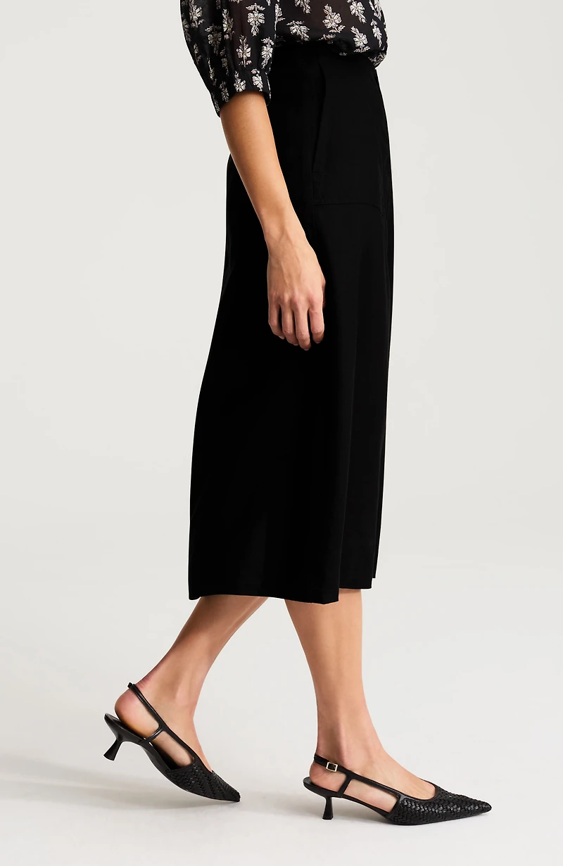 pure jill linen-blend maxi skirt