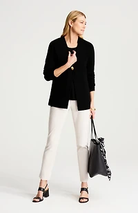 wearever double-knit snap-front cardi