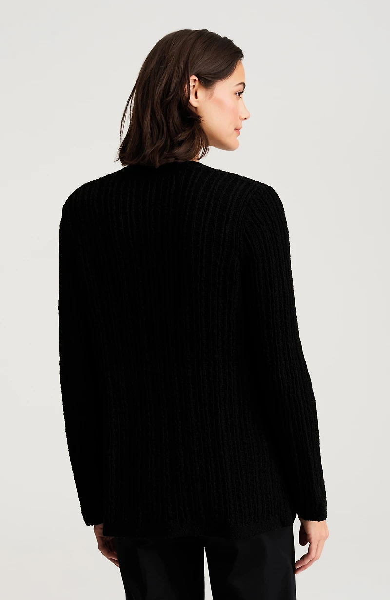 pure jill open-texture cardi