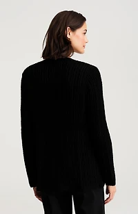 pure jill open-texture cardi