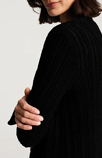 pure jill open-texture cardi