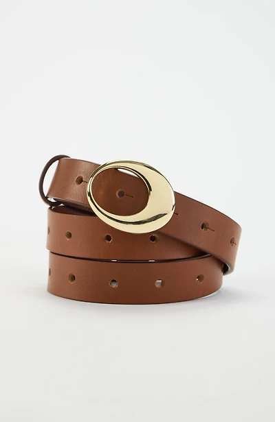 leather skinny belt