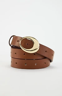 leather skinny belt