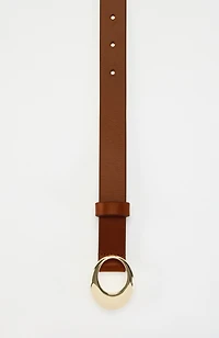 leather skinny belt