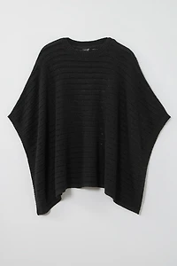 open-stitch poncho