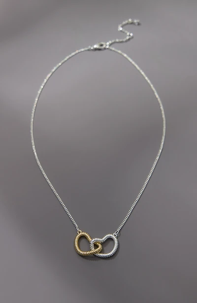 demi-fine interlocking hearts necklace