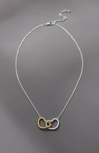 demi-fine interlocking hearts necklace