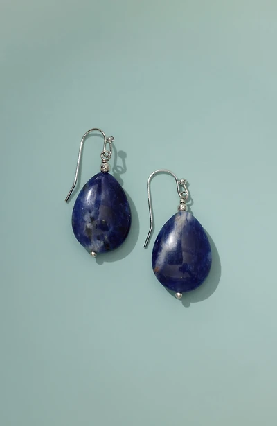 blue drop earrings