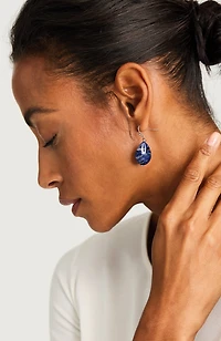 blue drop earrings
