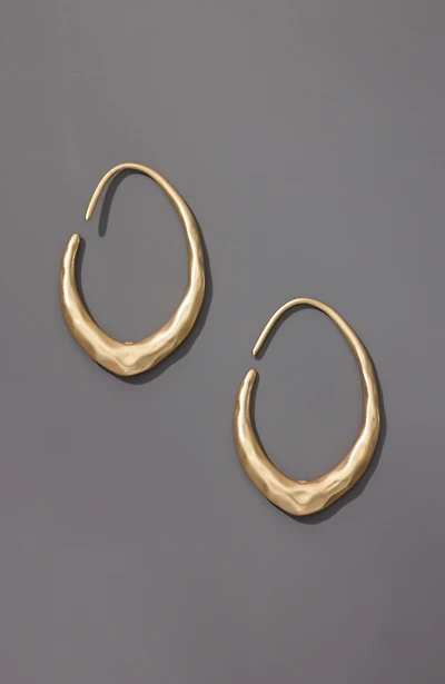 sculptural hoop earrings