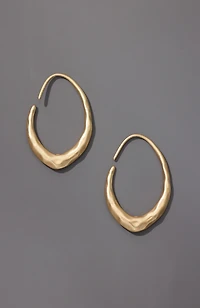 sculptural hoop earrings