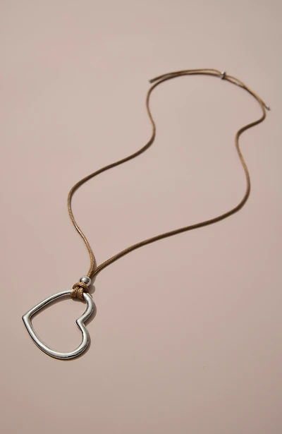 open heart necklace