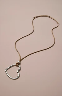 open heart necklace