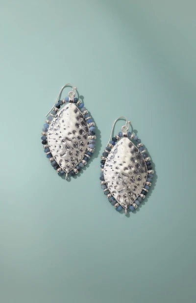 beaded statement earrings