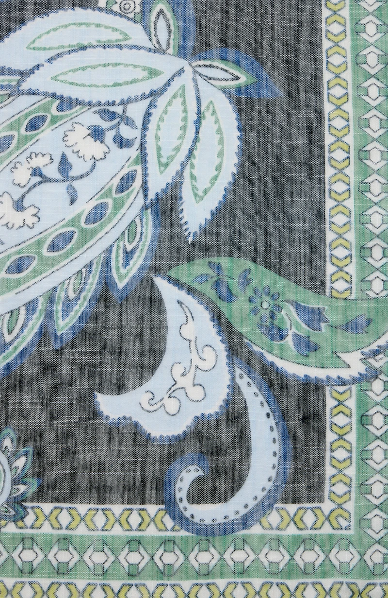 paisley-printed scarf