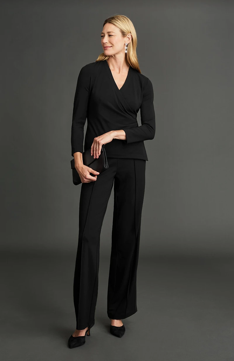 wearever pleated-waist top