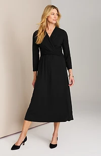 wearever wrap-waist dress