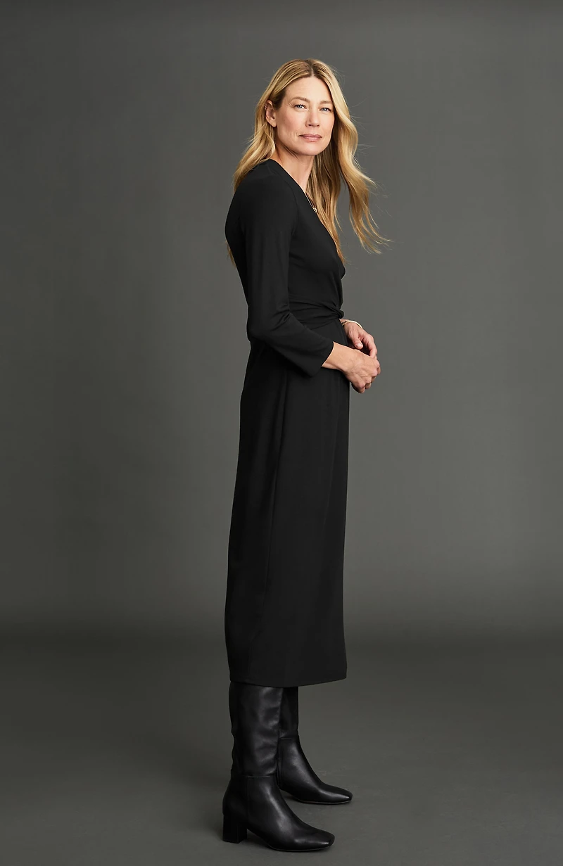 wearever wrap-waist dress