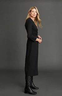 wearever wrap-waist dress