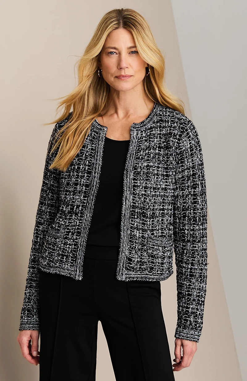 wearever textured sweater-jacket