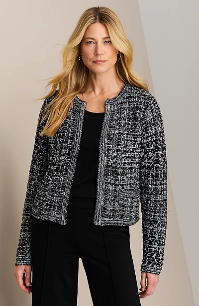 wearever textured sweater-jacket