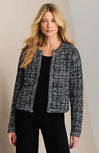 wearever textured sweater-jacket