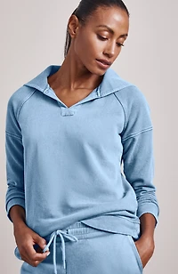 fit garment-dyed pullover