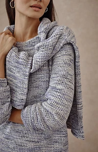 pure jill marled pullover sweater