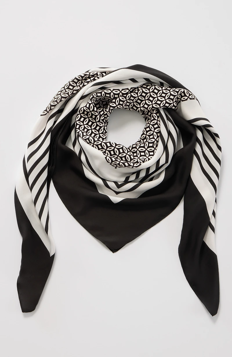 geometric square scarf