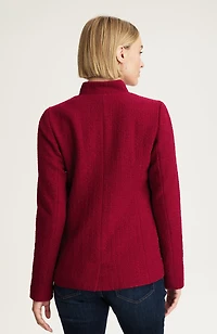 textured-tweed blazer