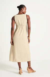 Buttoned Wrap Dress