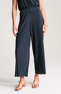 pure jill pleated wide-leg crops