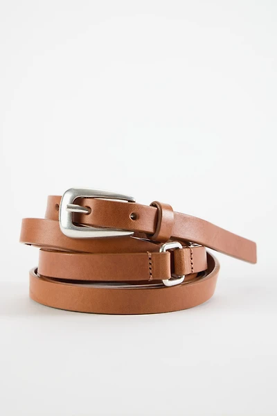 double-wrap leather belt